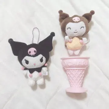 산리오 쿠로미 고르기 마스코트 아이스크림 키링