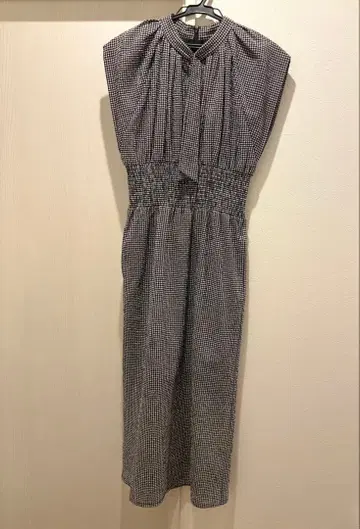 CELFORD 36 하운드투스 체크 패턴 원피스