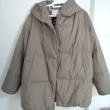 grove 미들 기장 다운 아라이 페더 베이지