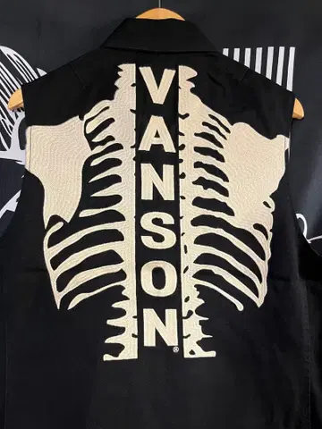 새상품 vanson 반손 인기 스컬 휴먼본 베스트 L