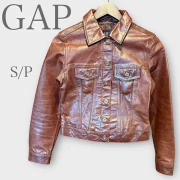 올드 갭 천연 가죽 소가죽 브라운 S 빈티지 가죽 자켓