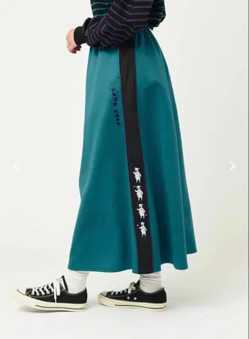 라무초프 페인팅 트랙 플레어 스커트 그라니프 M