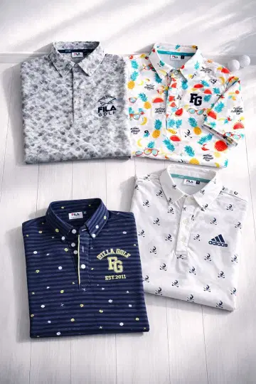 FILA & adidas 골프 셔츠 세트