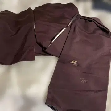 호몬기 와인색 자수