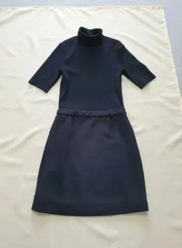 theory 띠어리 절개 니트 원피스 세레모니 블랙 S