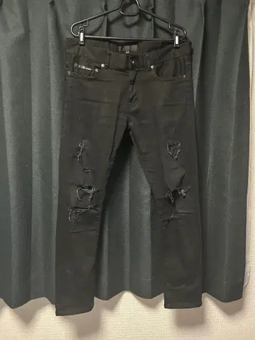 잭로즈 JACKROSE 스키니 팬츠 31 블랙 블랙