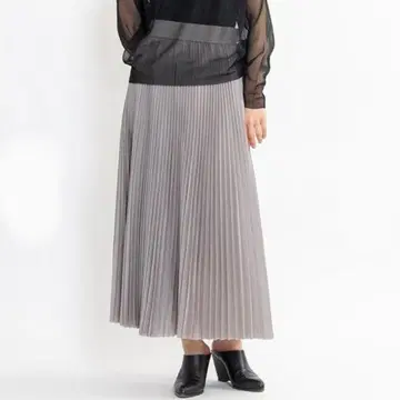 [ HYKE ] LAWN PLEATED SKIRT