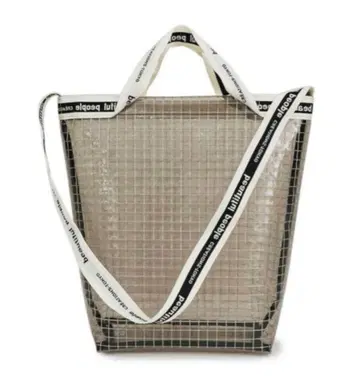 뷰티풀 피플 클리어 백 비닐 백 숄더 2way