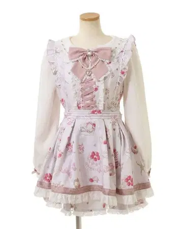 LIZLISA Salon de Fraise 패턴 셋업 핑크