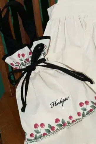 herlipto 노리다케 noritake 복조리 토트백 체리 패턴