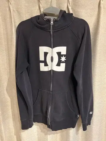 DC shoes 지퍼 후드티 블랙 로고 프린트 M sk8 후드티