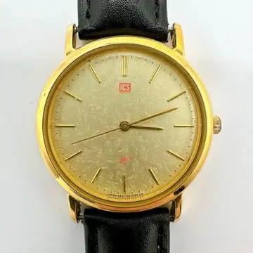 가동 중 시티즌 6031 쿼츠 골드 손목시계 ICS 별주 모델 레어