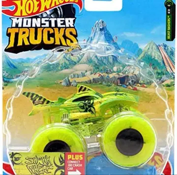 몬스터 트럭 핫휠 샤크 일본 미발매 네온 컬러 레어