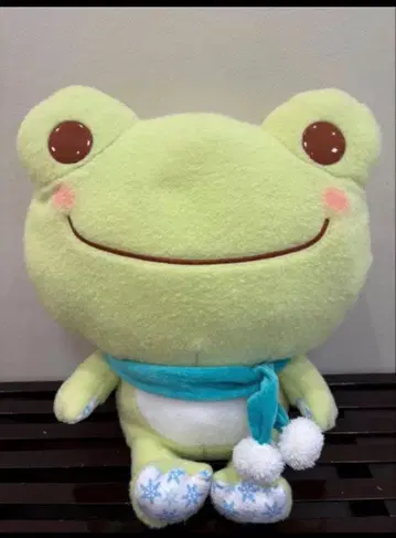개구리 피클스 머플러 BIG 봉제 인형 택 포함 새상품