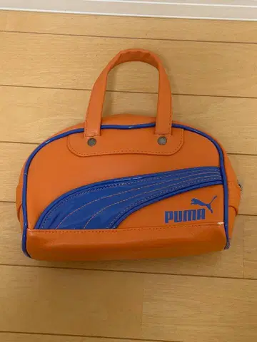 PUMA 푸마 로고 미니 보스턴백 밴딩백 오렌지