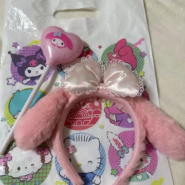 마이멜로디 머리띠&하트 지팡이 세트 산리오 퓨로랜드