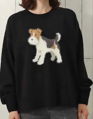 블루블루에 le petale Fluffy terrier 니트