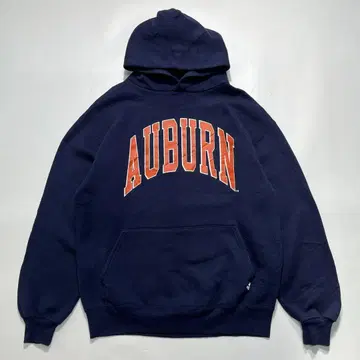 90s 러셀 USA제 풀오버 후드티 L 네이비 칼리지 *7565