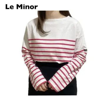 Le minor 루미노아 패널 보더 티셔츠 프랑스
