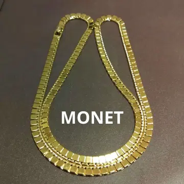 MONET 골드 컬러 도금 체인 목걸이