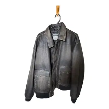 GAP 리사이클 비건 가죽 봄버 자켓 XL