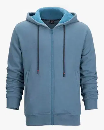 풀 집업 후드티 속기모 후드 부착 그레이 그린 남성용 XXL 사이즈