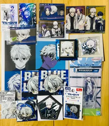 블루 록 나기 세이시로 클리어 파일 카드 아크릴 스탠드 캔뱃지