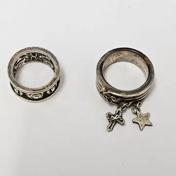 저스틴 데이비스 반지 실버 2개 세트