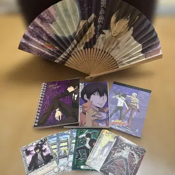 가정교사 히트맨 REBORN 히바리 쿄야 부채 노트 카드