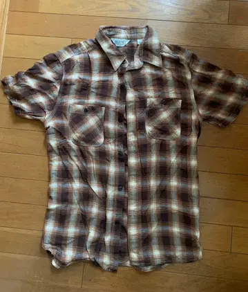 [ FIVE BROTHER ] 반팔 체크 셔츠 사이즈 M