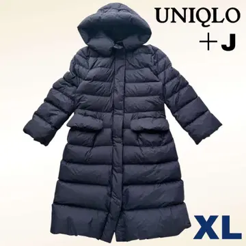 새상품급 유니클로 플러스J 울트라라이트롱다운 네이비 XL