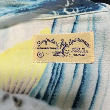 Sun surf 잉어 패턴 하와이안 셔츠 XL SS35067 SizeXL
