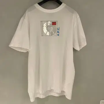 A.P.C. CD 자켓 디자인 티셔츠 L 사이즈 화이트