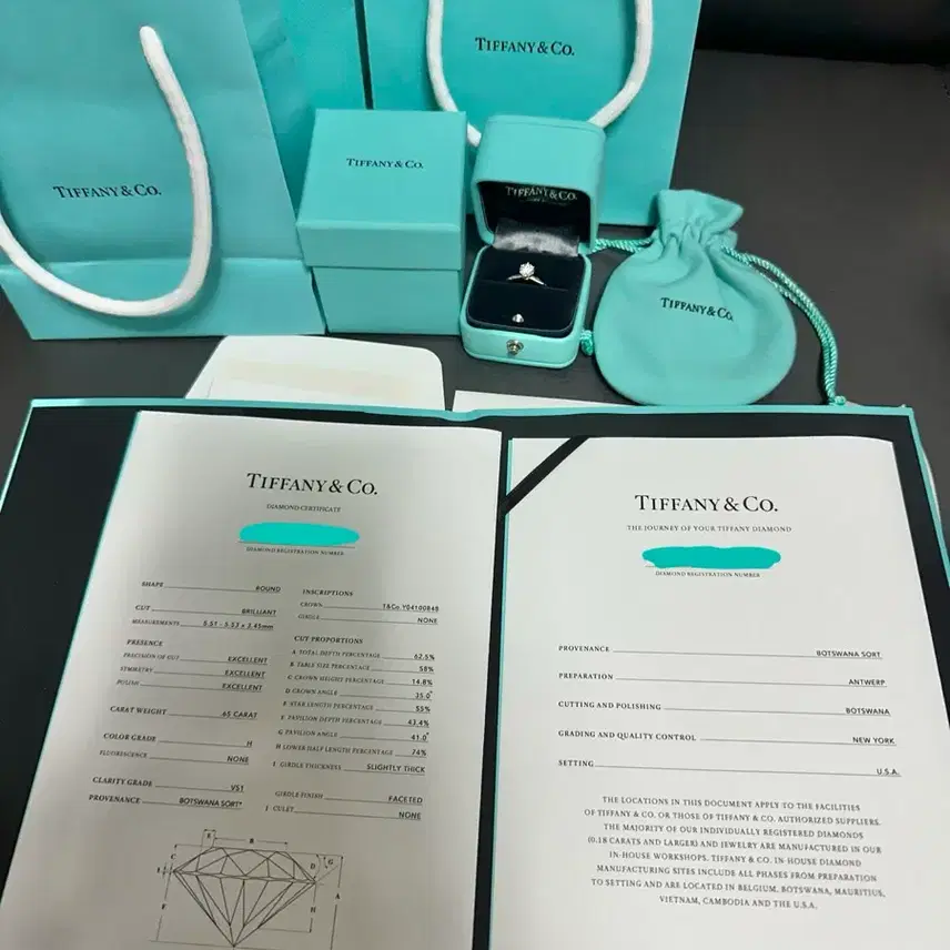 티파니앤코 6.5부 다이아반지 풀세트 사진 7