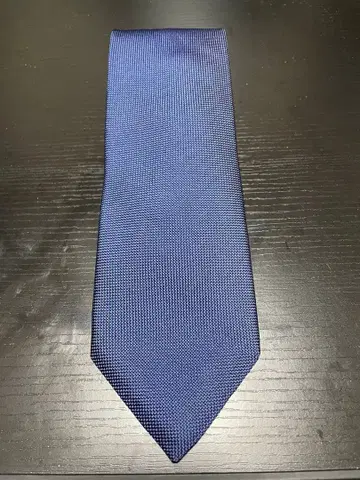 [ 정품 ] Ermenegildo Zegna 실크 넥타이 네이비 솔리드