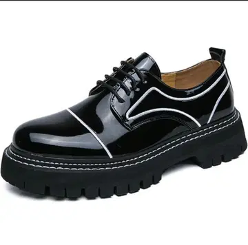 에나멜 통굽 로퍼 27.5 cm