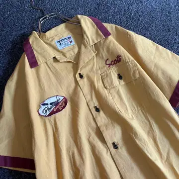 휴스턴 볼링 셔츠 핑 버튼 L 사이즈