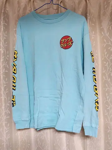 산타크루즈 카타카나 프린트 롱t셔츠