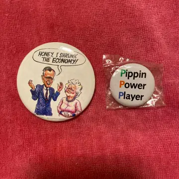 초레어! [ 아빠 부시 대통령 캔뱃지 ] + [ 덤 캔뱃지 ] 2개 세트