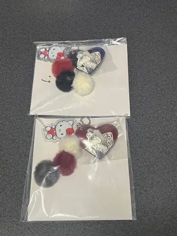 이토 준지 애니마이 복권 토미에 x 헬로키티 B상 하트 키링 2개 세트