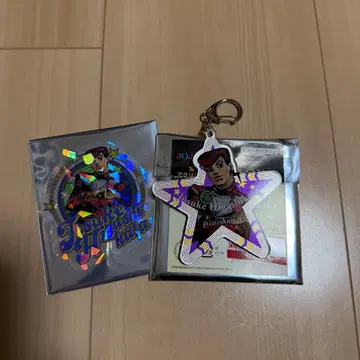 죠죠월드 별 모양 아크릴 키링 히가시카타 죠스케 스티커