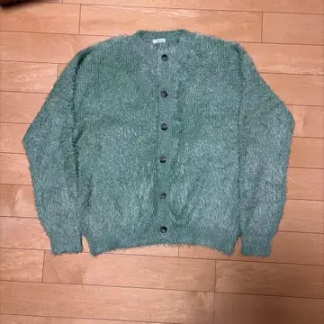 복슬복슬 민트 그린 가디건