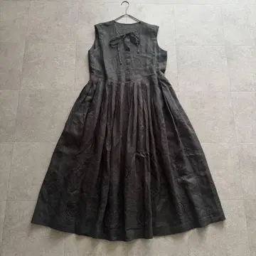 House of Lotus 24SS 서클 레이스 린넨 원피스 M