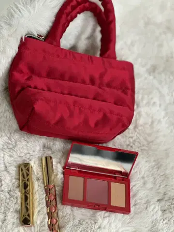빨간색 백과 메이크업 팔레트 세트 에스티 로더 새상품