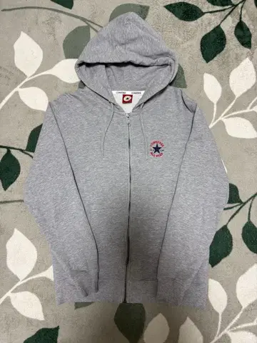 CONVERSE 그레이 집업 후드티