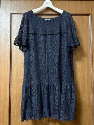 [ 새상품급 ] 로즈 티아라 빅 사이즈 46 레이스 꽃무늬 튜닉