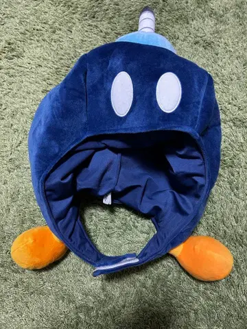 캐릭터 귀도리 모자 프리 사이즈 네이비