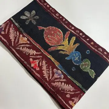 기발한 추상 패턴 수제 명주 명주 오비 기모노 스키 구락부 841