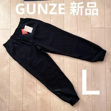 GUNZE WONDER WARM 블랙 조거 팬츠