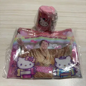 헬로키티 x 마츠켄 삼바 클리어 라메 파우치 집합 코인 실린더
